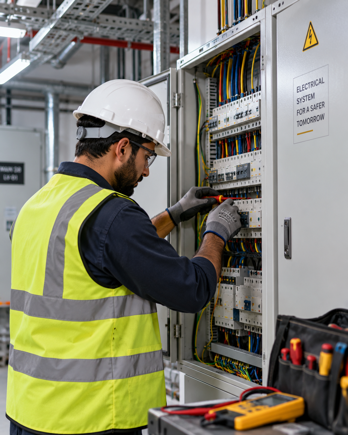 Astrolabe MEP engineer on site in Dubai